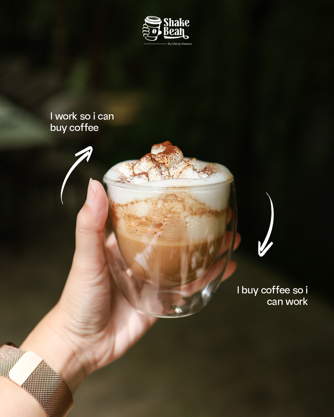 shake bean coffee & work post